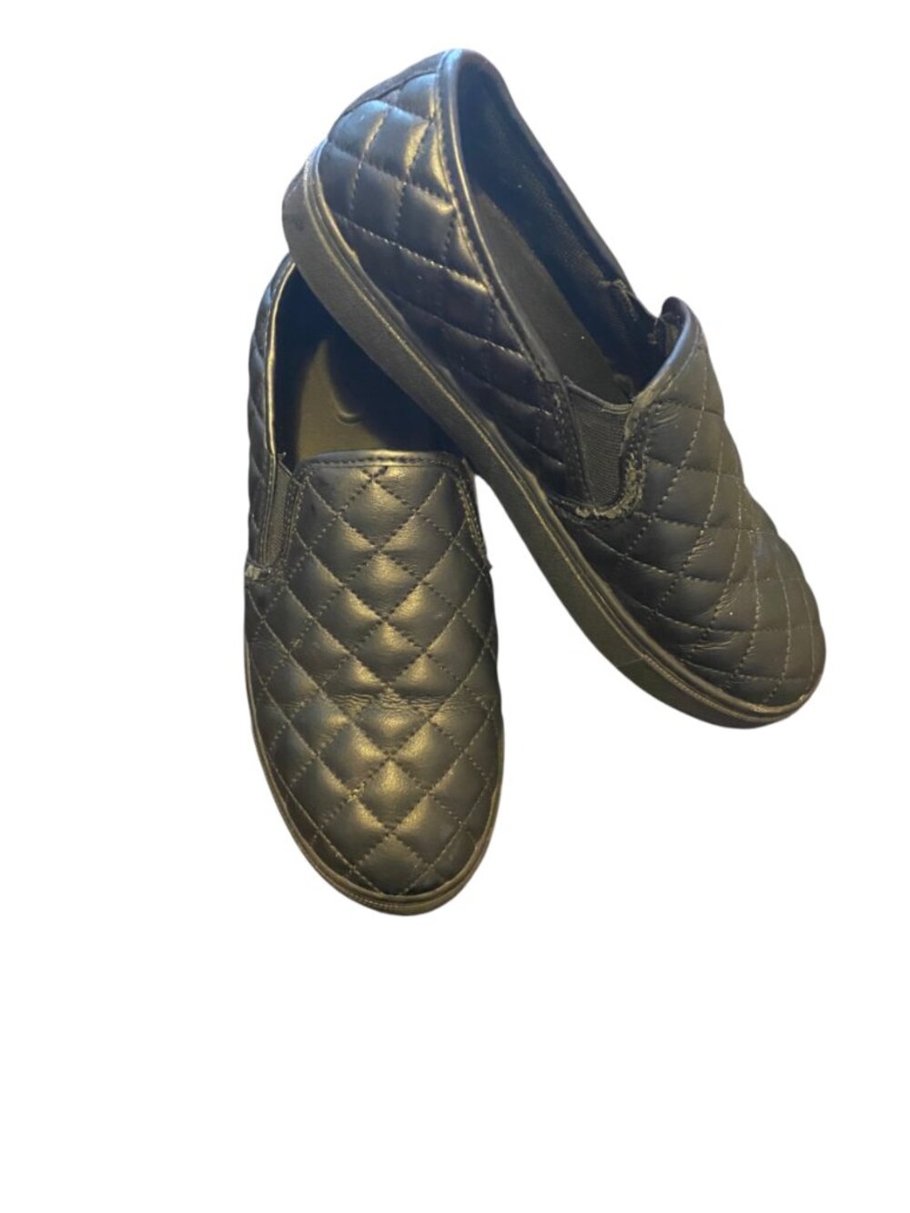 TREDSAFE WORKWEAR BLACK QUILTED OIL SPILL RESISTANT WOMENS SLIP ON SHOE SIZE 8